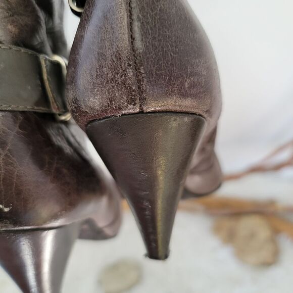 Jessica Simpson pull on knee high boots leather - Picture 12 of 15